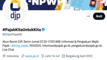 Sudah 3 Hari, Twitter Ditjen Pajak RI Mati Suri