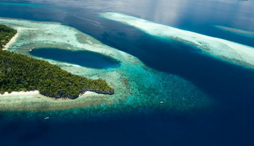 Salah satu pulau di kawasan Raja Ampat